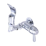 CENTRAL BRASS Drinking Faucet-Wallmount, NPT, Single Hole, Polished Chrome, Connection Size: 3/8" 0366-L